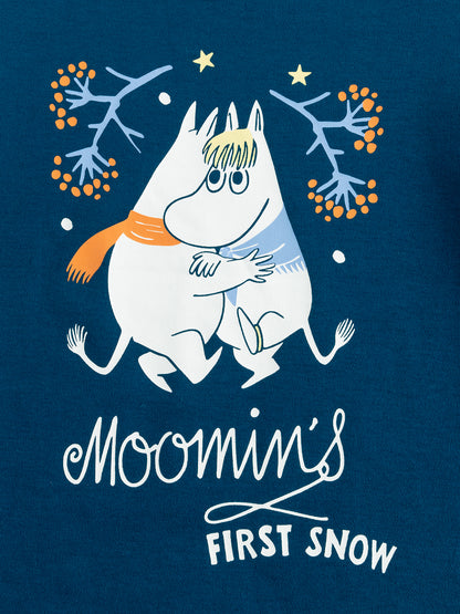 Kids Moomin First Snow Print Long Sleeve T-Shirt