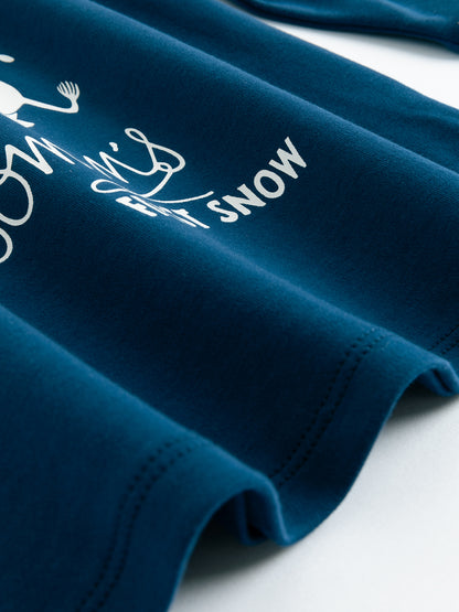 Kids Moomin First Snow Print Long Sleeve T-Shirt