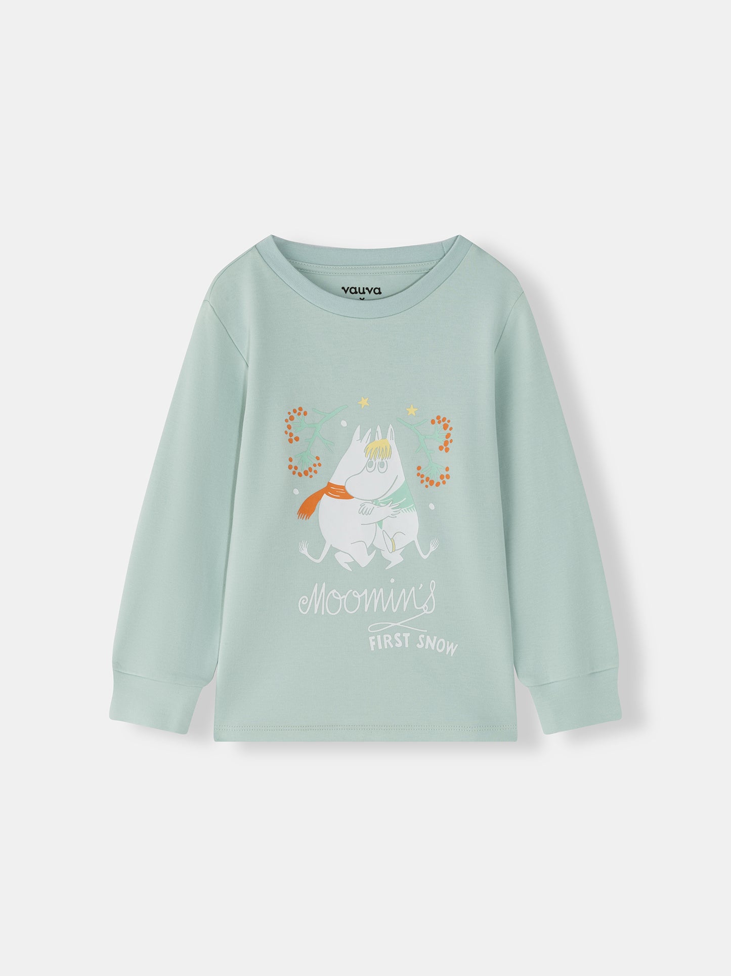 Kids Moomin First Snow Print Long Sleeve T-Shirt