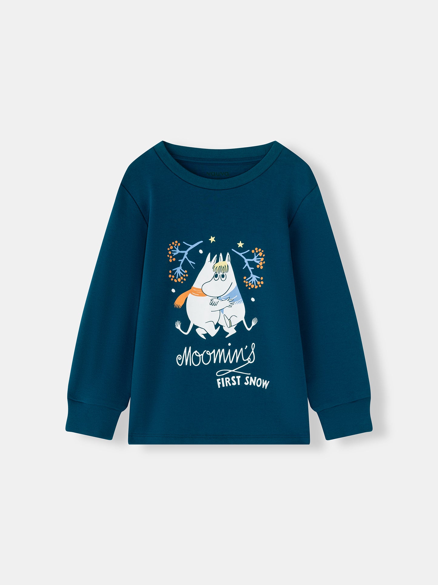 Kids Moomin First Snow Print Long Sleeve T-Shirt