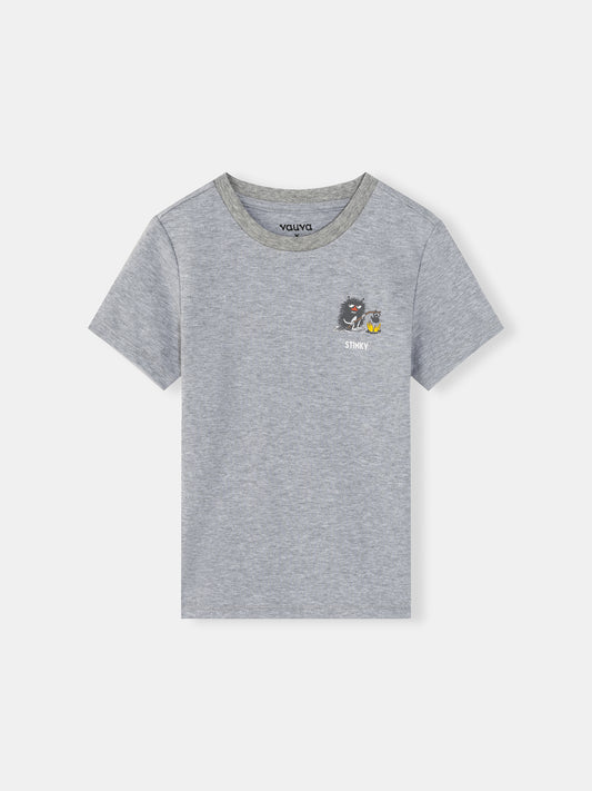Kids Stinky Print Short Sleeve T-Shirt