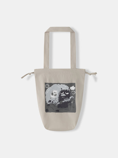 Kids Snufkin Print Drawstring Tote Bag
