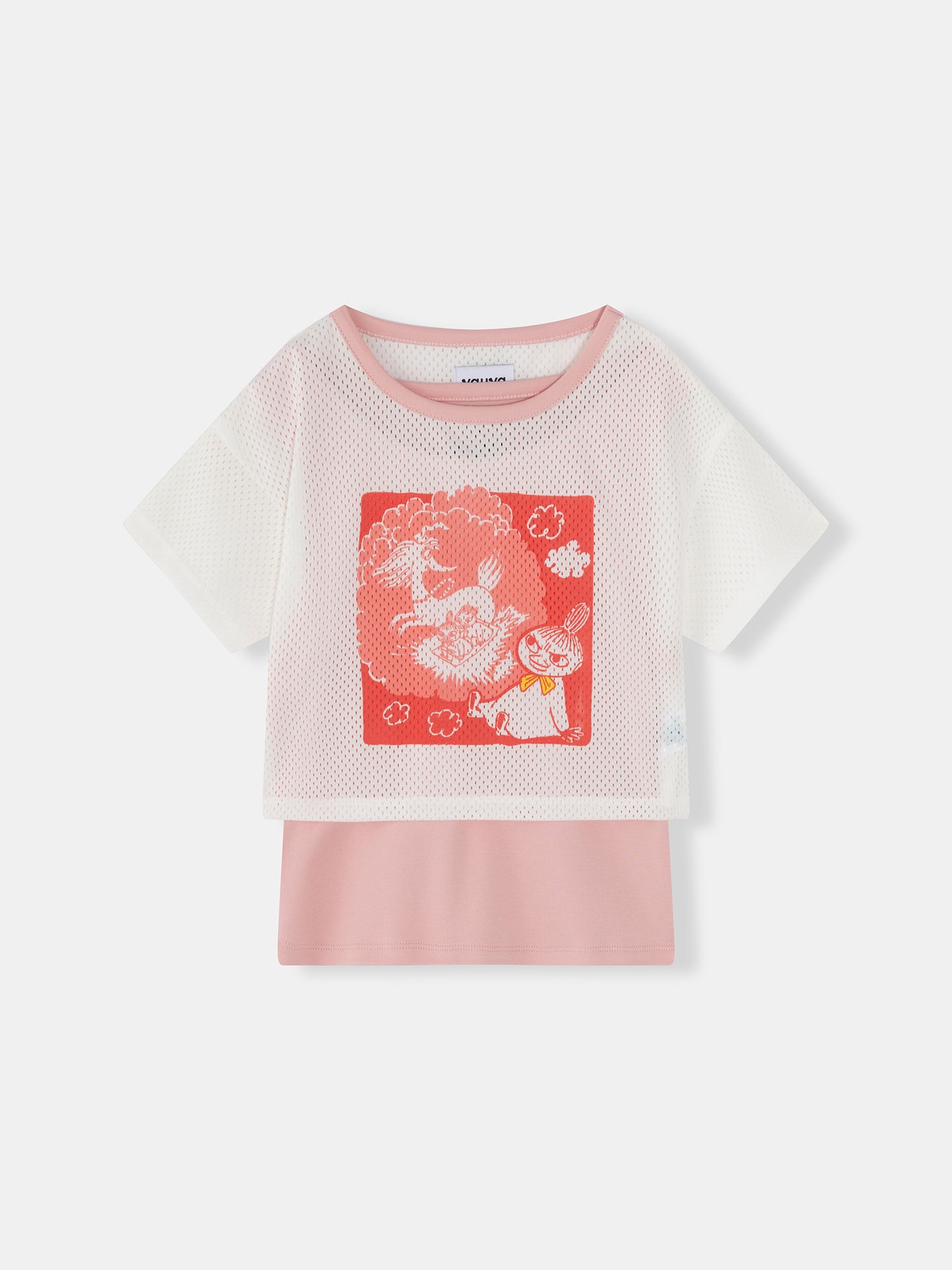 Girls Moomin Little My Layered Mesh T-Shirt Set