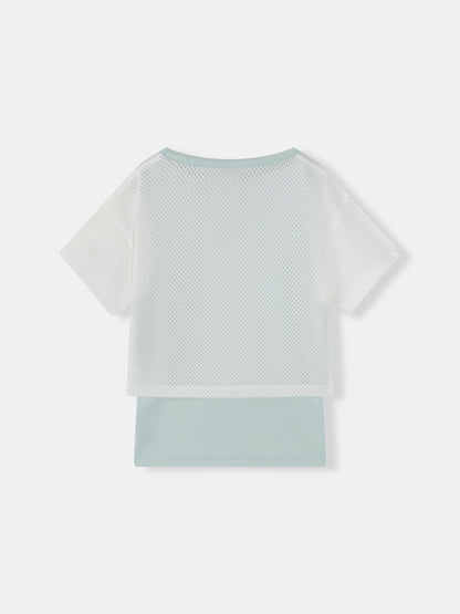Girls Moomin Snufkin My Layered Mesh T-Shirt Set
