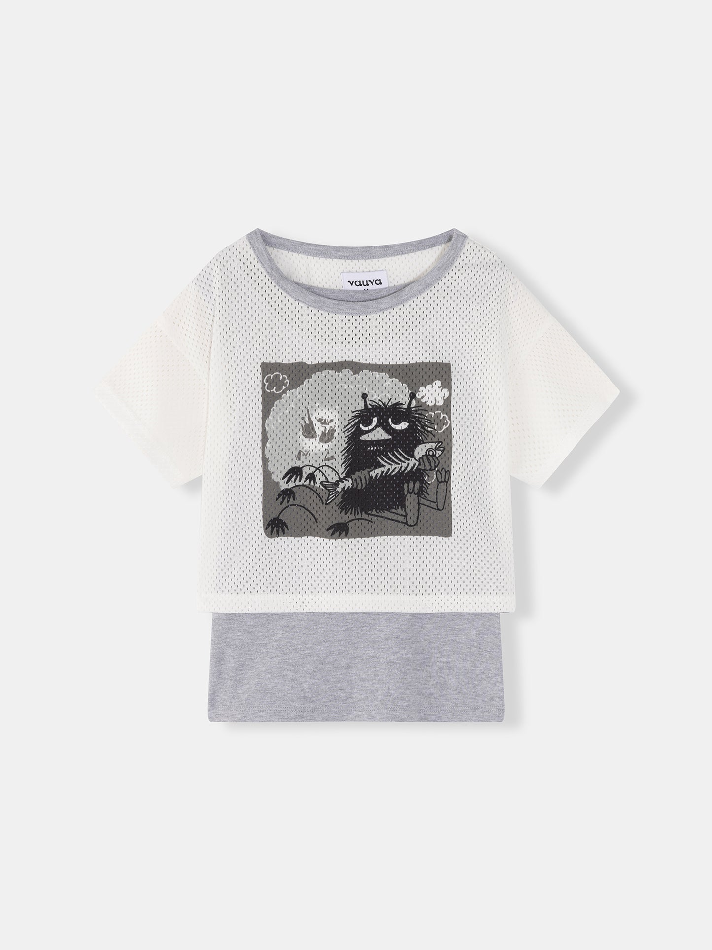Boys Moomin Stinky My Layered Mesh T-Shirt Set
