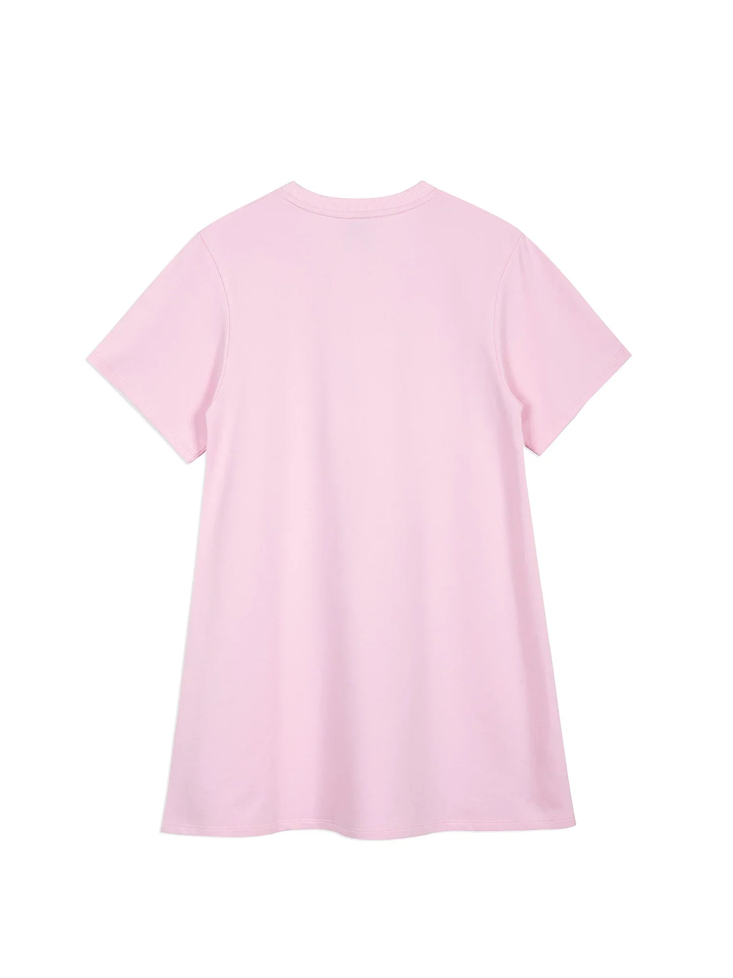 “Pretty Self Sacrifice” Long‑Sleeve Pink Sweatshirt Dress