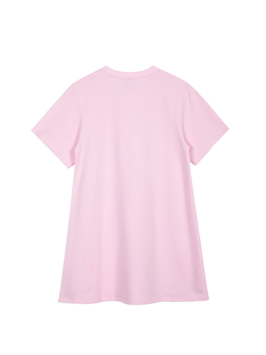 (Ships 17/4) “Pretty Self Sacrifice” Long‑Sleeve Pink Sweatshirt Dress