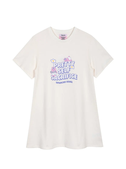 “Pretty Self Sacrifice” Long‑Sleeve Sweatshirt Dress