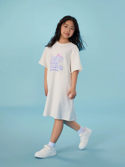 “Pretty Self Sacrifice” Long‑Sleeve Sweatshirt Dress