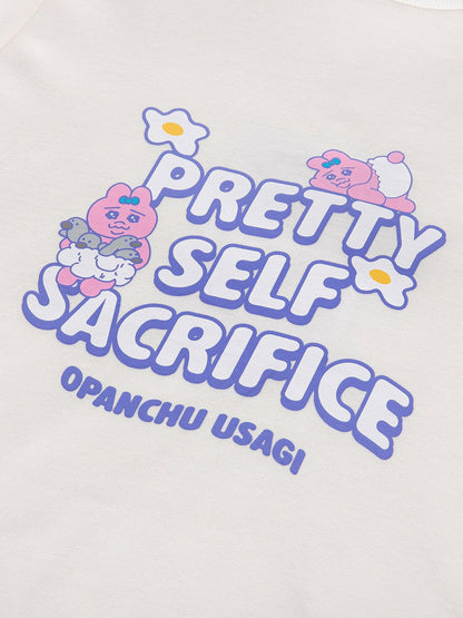 “Pretty Self Sacrifice” Long‑Sleeve Sweatshirt Dress