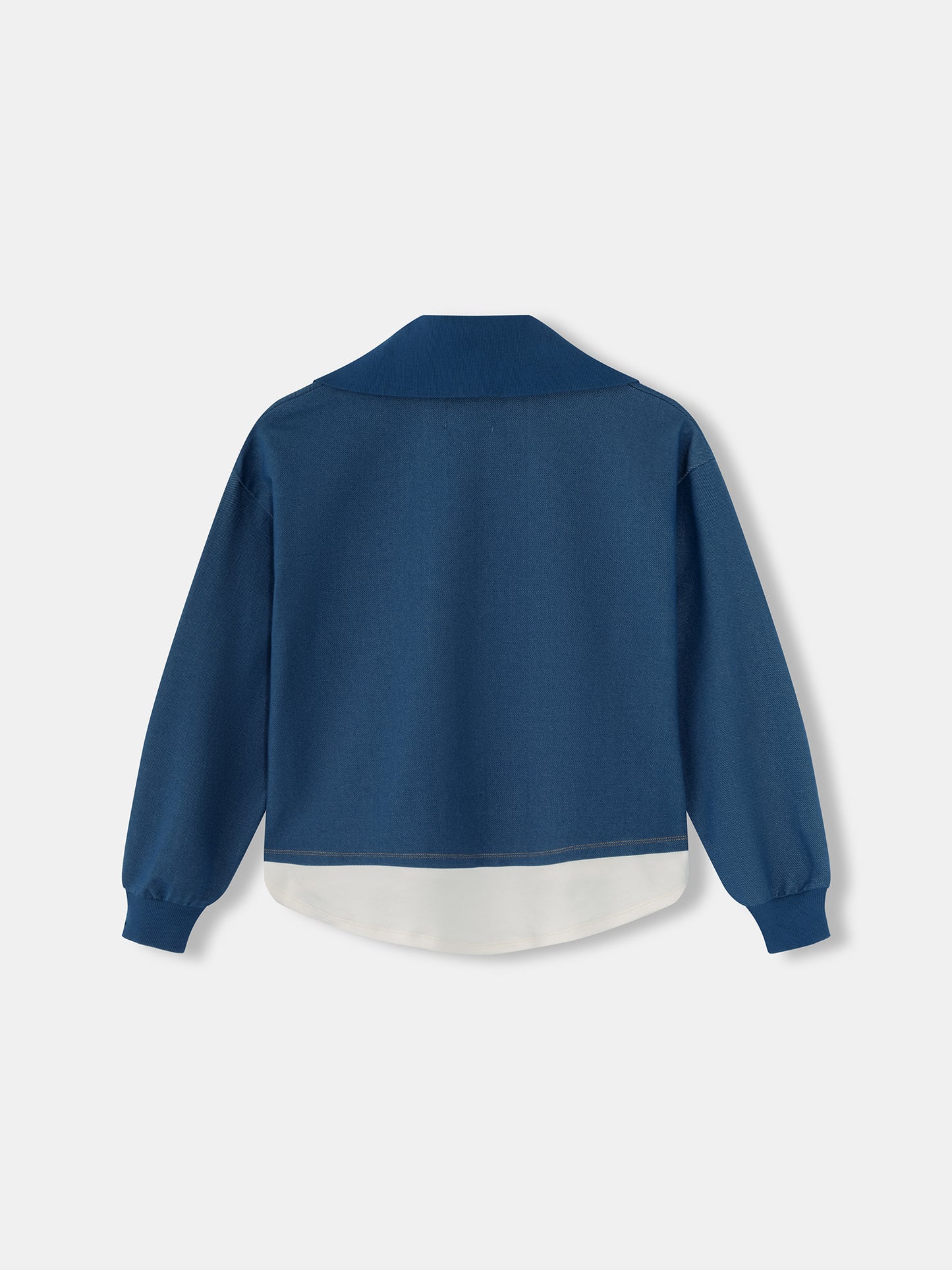 Quarter-Zip Layered Sweatshirt