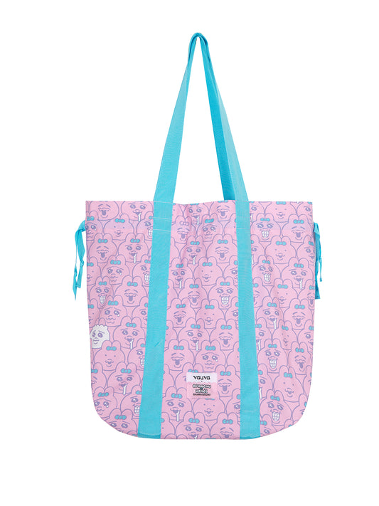 (Ships 17/4) All‑Over Bunny Print Large Tote Bag