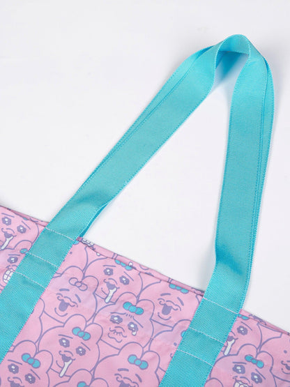 All‑Over Bunny Print Large Tote Bag