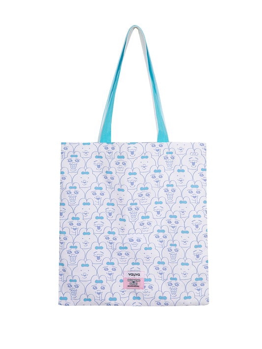 (Ships 17/4) Limited Edition All‑Over Bunny Print Cotton Tote Bag