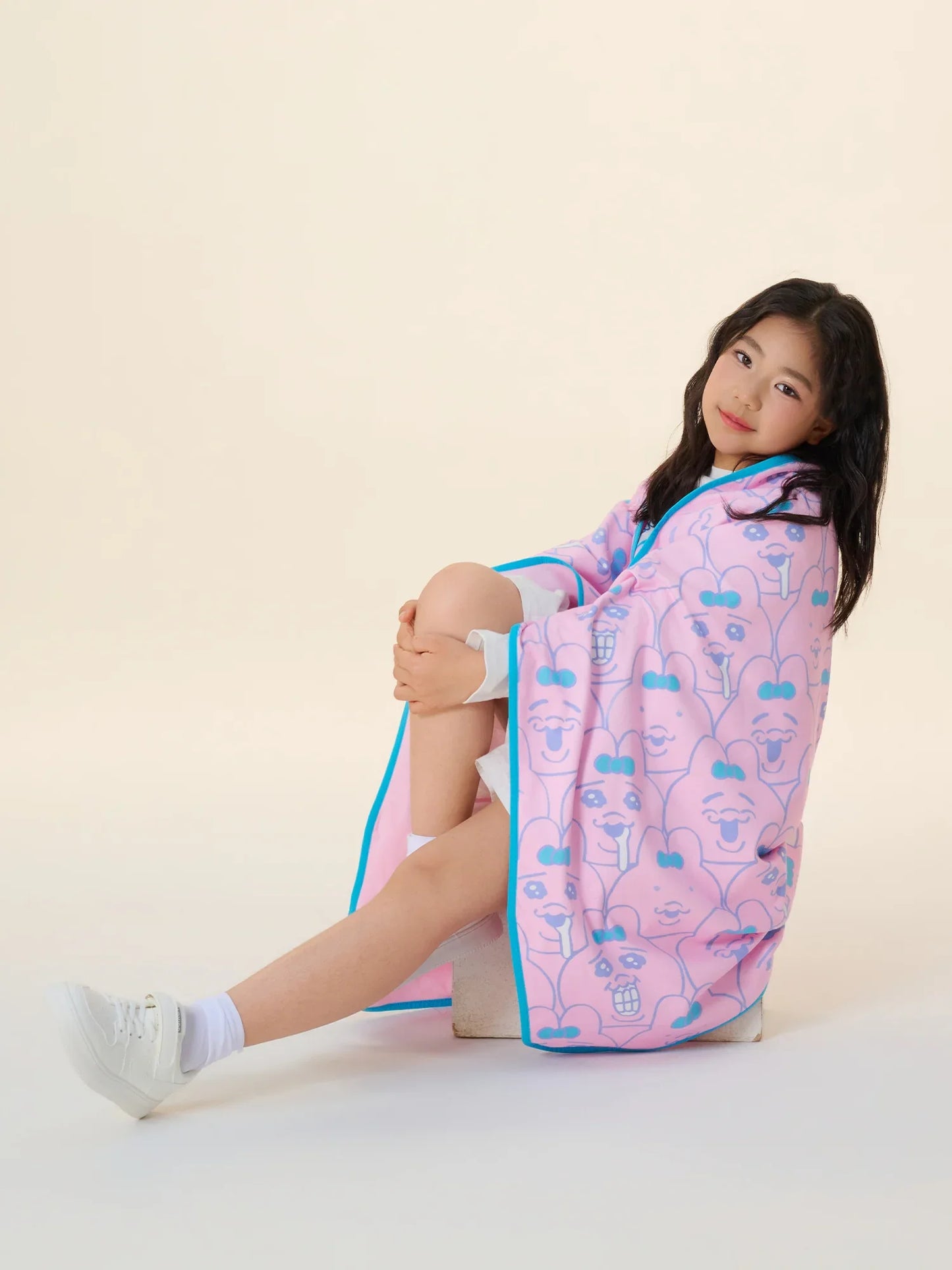All‑Over Bunny Print Quilted Blanket