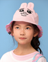 Bunny Ear Embroidered Bucket Hat