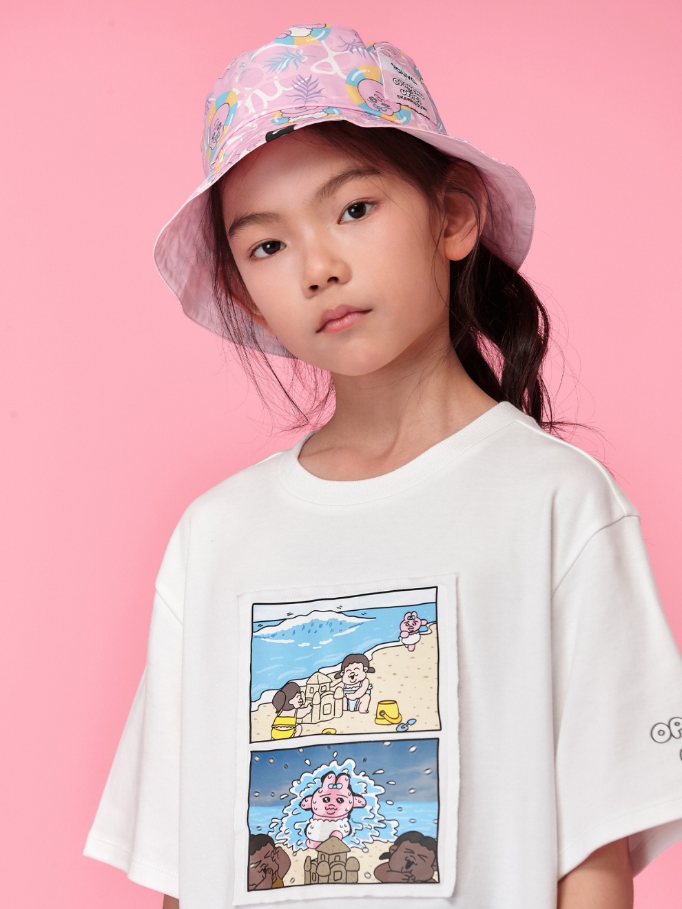 Bunny Ear Embroidered Bucket Hat