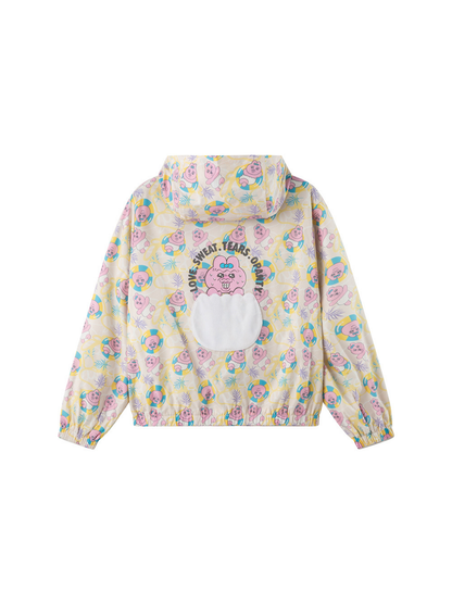 All‑Over Print Lightweight Hooded Windbreaker Jacket