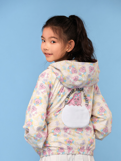 All‑Over Print Lightweight Hooded Windbreaker Jacket