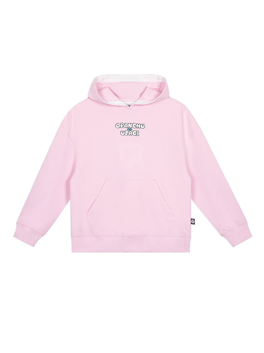 Bunny‑Ear Hooded Sweatshirt with Patch Pocket