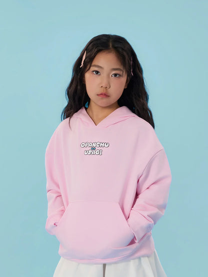 Bunny‑Ear Hooded Sweatshirt with Patch Pocket