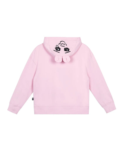 Bunny‑Ear Hooded Sweatshirt with Patch Pocket