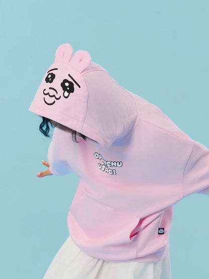 Bunny‑Ear Hooded Sweatshirt with Patch Pocket