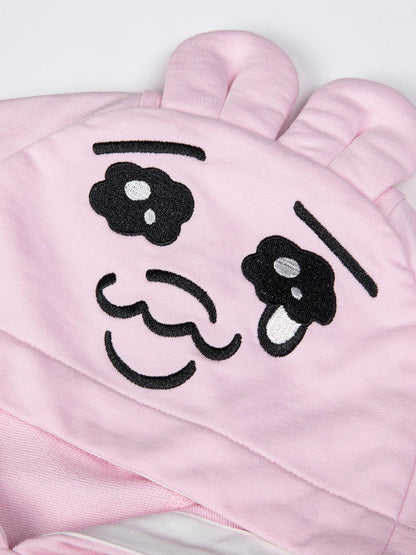 Bunny‑Ear Hooded Sweatshirt with Patch Pocket