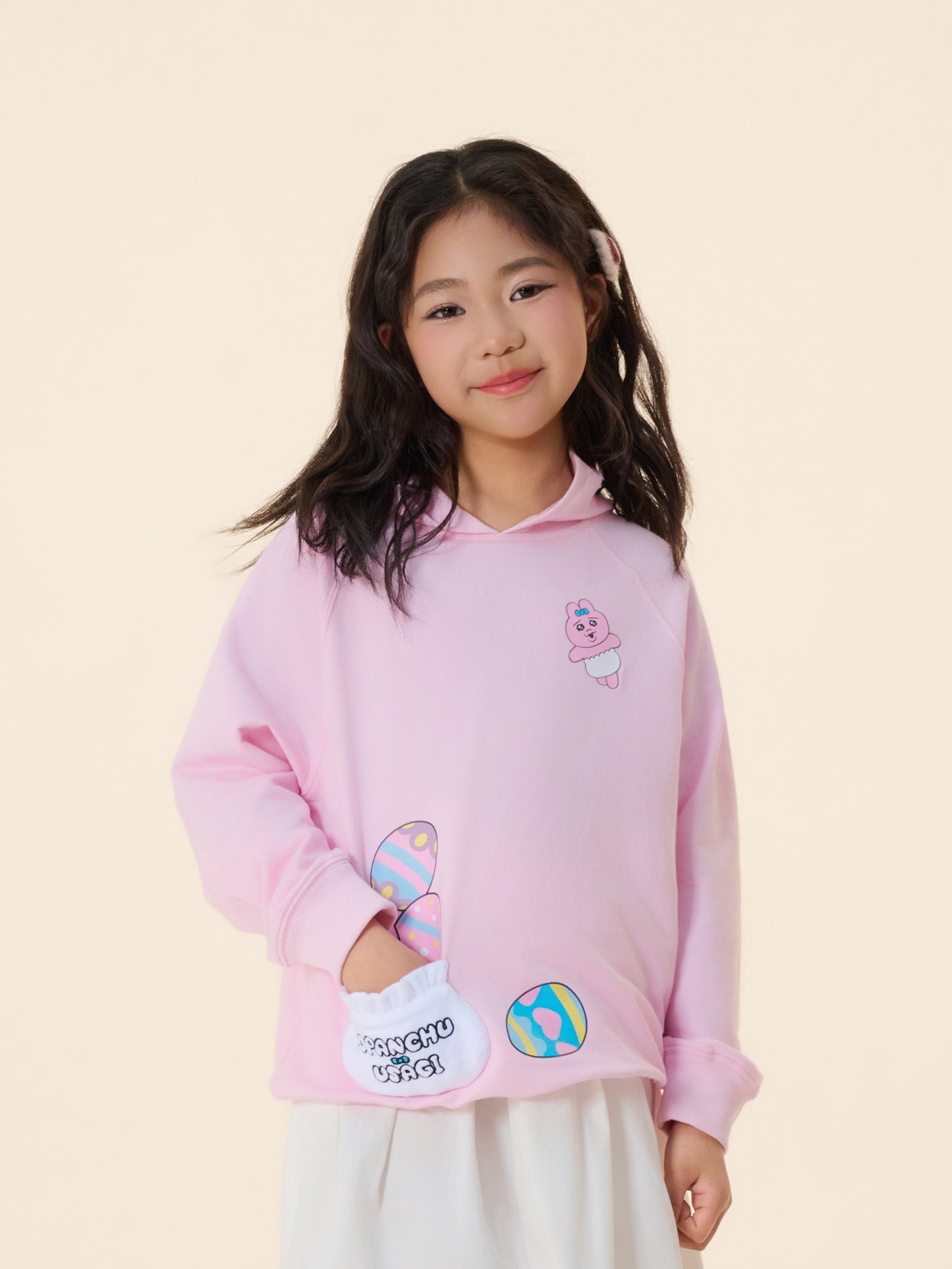 Long‑Sleeve Hooded Sweatshirt with Patch Pockets