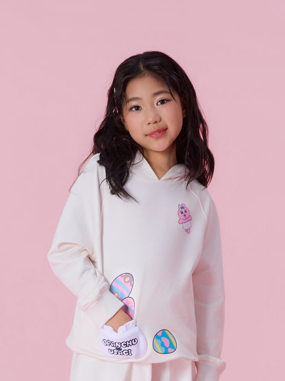 Long‑Sleeve Hooded Sweatshirt with Patch Pockets