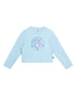 (Ships 17/4) Angel Bunny Light Blue Graphic Sweatshirt