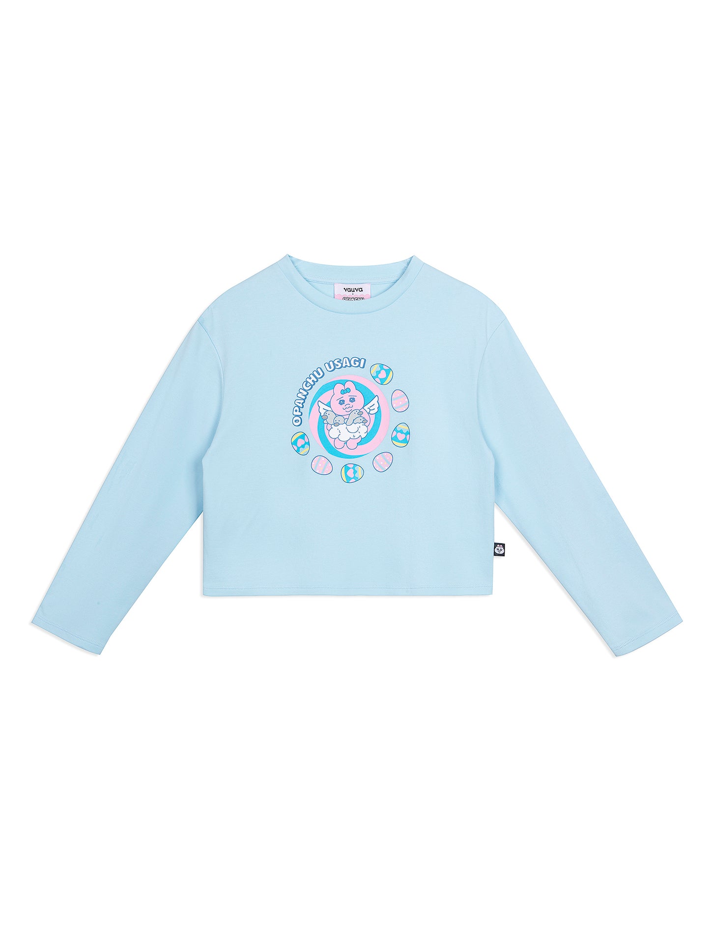(Ships 17/4) Angel Bunny Light Blue Graphic Sweatshirt