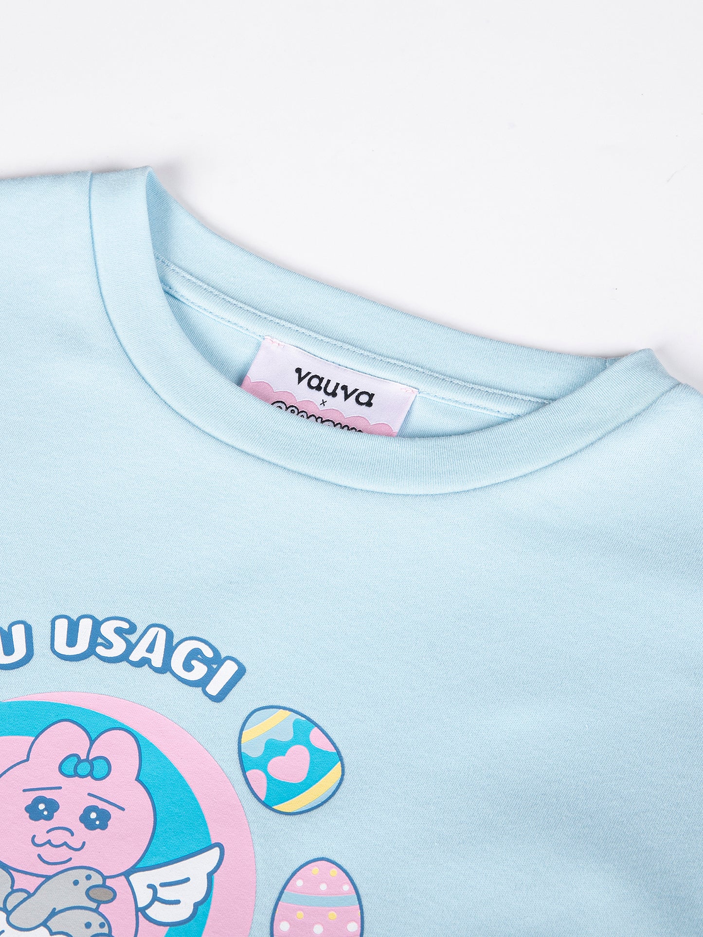 (Ships 17/4) Angel Bunny Light Blue Graphic Sweatshirt