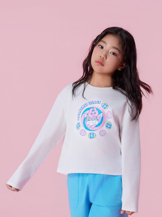 (Ships 17/4) Angel Bunny Graphic Sweatshirt