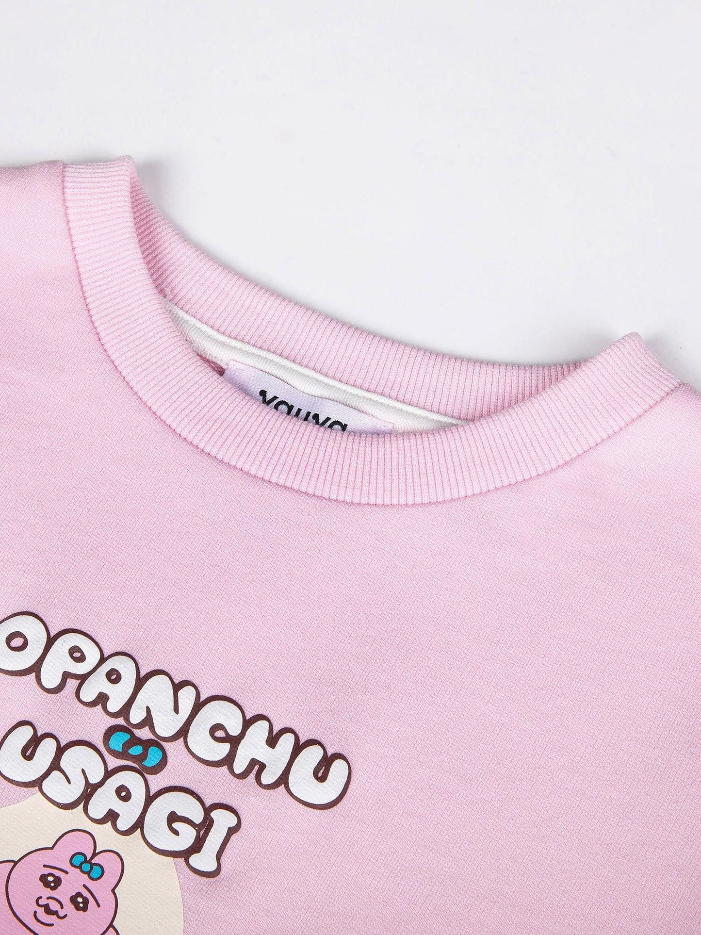 Puff‑Sleeve Egg Pop Pink Graphic T‑Shirt