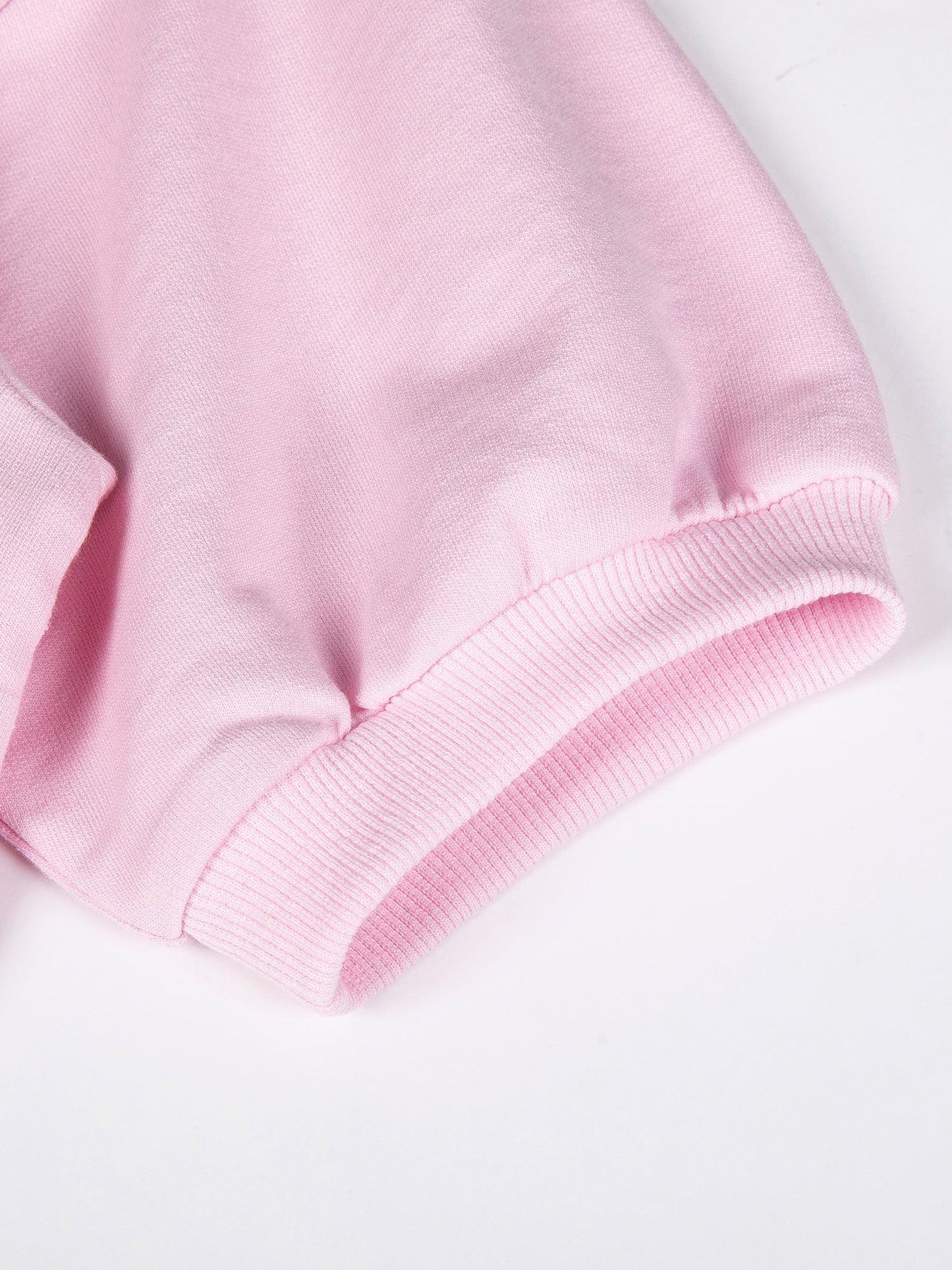 Puff‑Sleeve Egg Pop Pink Graphic T‑Shirt