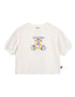 Puff‑Sleeve Egg Pop Graphic T‑Shirt