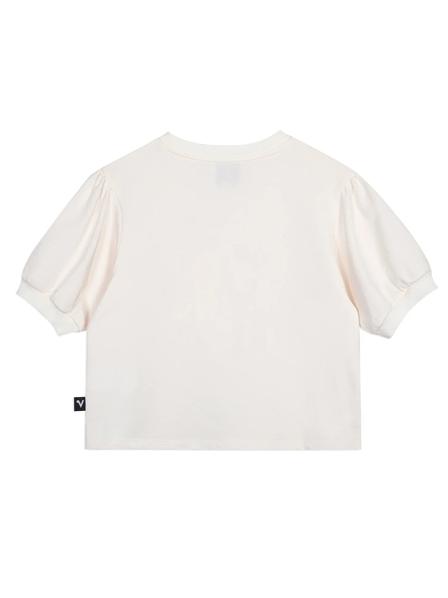 Puff‑Sleeve Egg Pop Graphic T‑Shirt