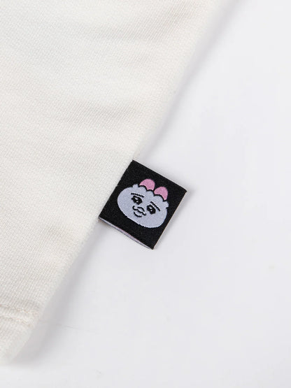 Puff‑Sleeve Egg Pop Graphic T‑Shirt