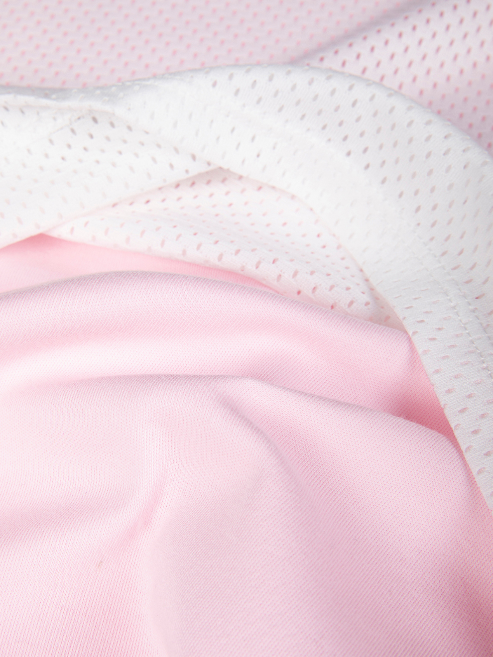 Pastel Mesh Layered Graphic T‑Shirt