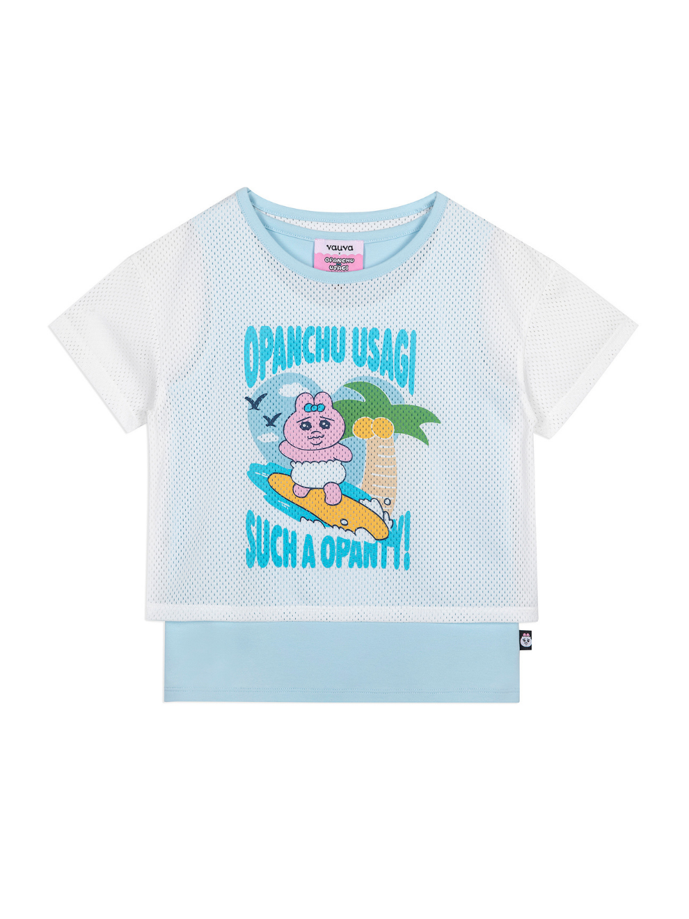 Surf Graphic Mesh Layered T‑Shirt