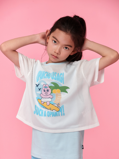 Surf Graphic Mesh Layered T‑Shirt