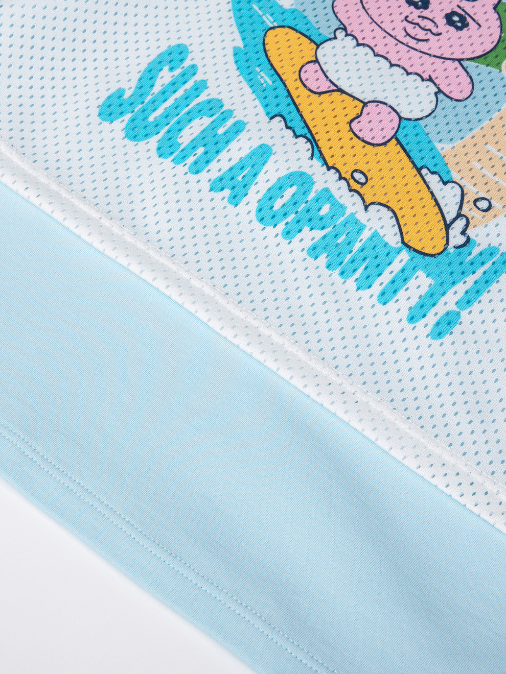 Surf Graphic Mesh Layered T‑Shirt