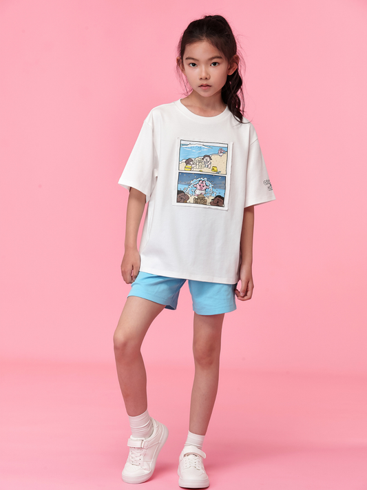 Beach Comic Panel Graphic T‑Shirt