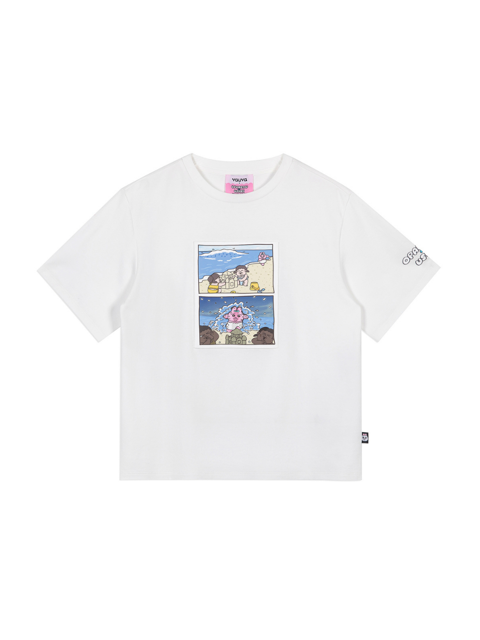 Beach Comic Panel Graphic T‑Shirt