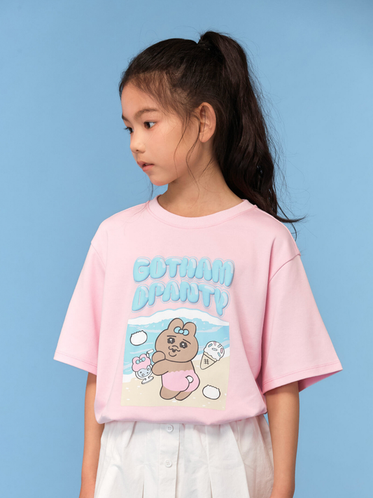 3D Bubble Print Graphic T-Shirt