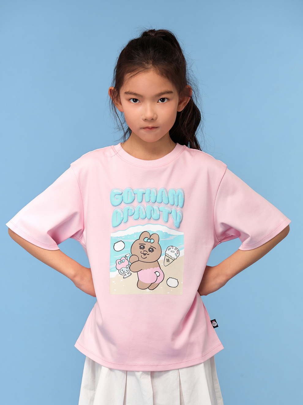 3D Bubble Print Graphic T-Shirt