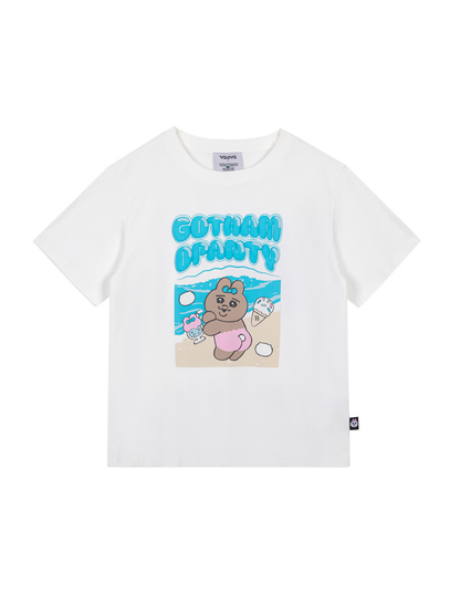 3D Bubble Print Graphic T-Shirt