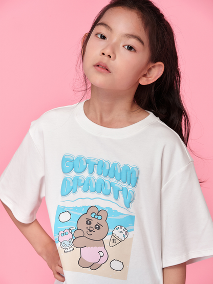 3D Bubble Print Graphic T-Shirt
