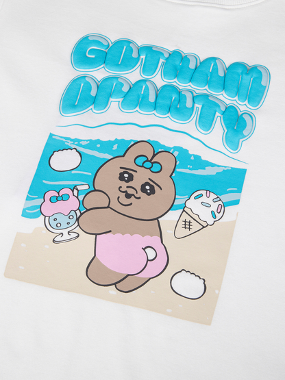 3D Bubble Print Graphic T-Shirt